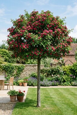 Crataegus media 'Paul's Scarlet' sur tige 120 cm C10