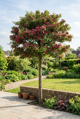 Crataegus media 'Paul's Scarlet' sur tige 150 cm C10