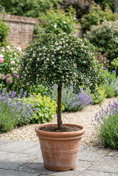Cotoneaster procumbens 'Queen of Carpets' sur tige 80 cm C5