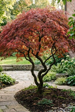 Acer palmatum 'Inaba-shidare' multi-troncs 80-100 cm C130