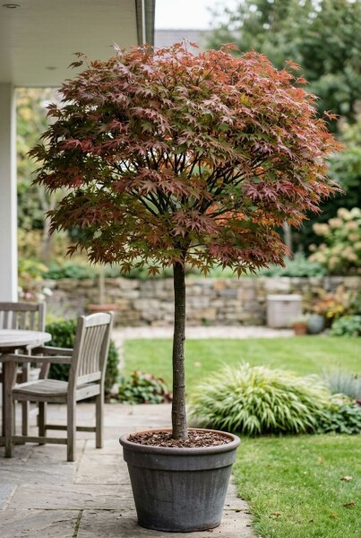 Acer palmatum 'Stella Rossa' sur tige 120 cm C160