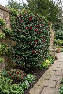 Camellia japonica 'Black Lace' écran 100 cm C25