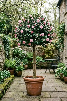 Camellia japonica 'Burnside' sur tige 70-80 cm C60