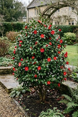 Camellia vernalis 'Yuletide' arbuste 200-225 cm C130