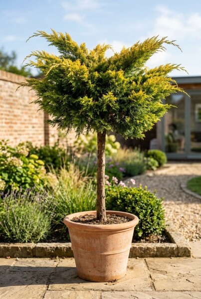 Juniperus pfitzeriana 'Pfitzeriana Aurea' sur tige 80-100 cm C280
