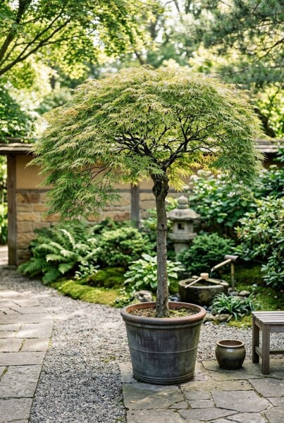 Acer palmatum 'Dissectum Viridis' demi-tige 90 cm C10