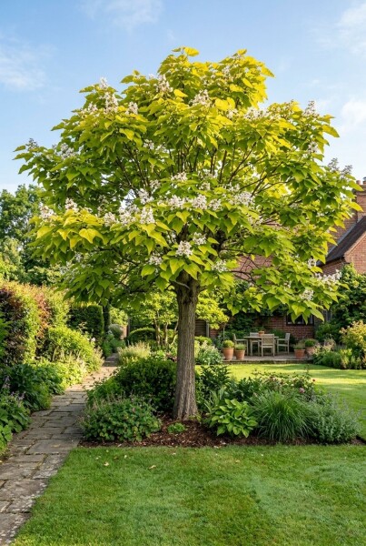 Catalpa bignonioides 'Aurea' demi-tige hauteur de tronc 150 cm C10