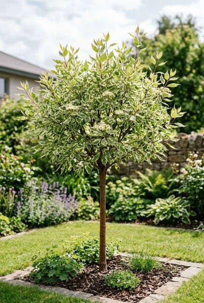 Cornus alba 'Elegantissima' demi-tige hauteur de tige 120 cm C10