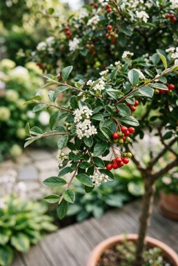 Cotoneaster nanshan 'Copra' demi-tige 90 cm C10