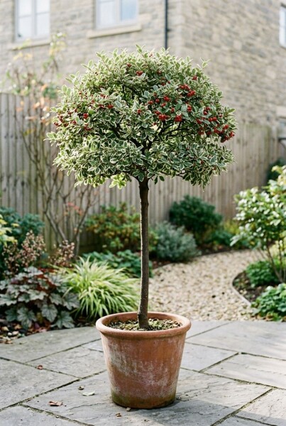 Cotoneaster suecicus 'Juliette' demi-tige hauteur de tige 80 cm C10