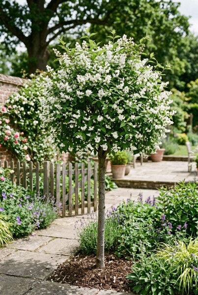 Deutzia gracilis demi-tige hauteur de tige 90 cm C10