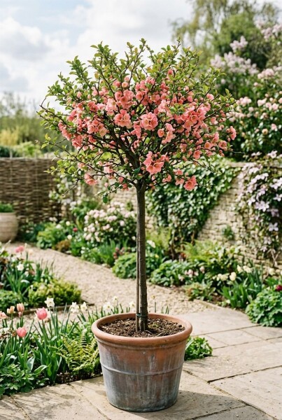 Chaenomeles superba 'Pink Lady' tige 70 cm C2