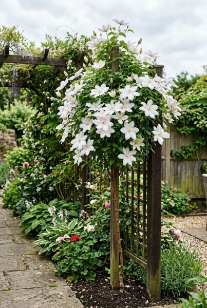 Clematis 'Kathleen Dunford' tuteur 70 cm C2