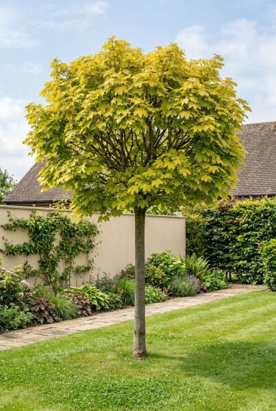 Acer platanoides 'Golden Globe' Demi-tige