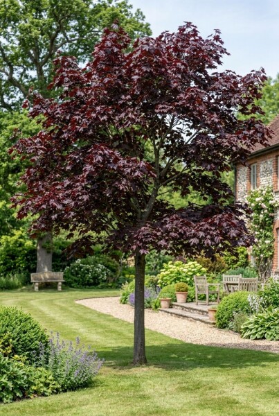 Acer platanoides 'Royal Red' Demi-tige