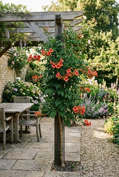 Campsis radicans sur tige