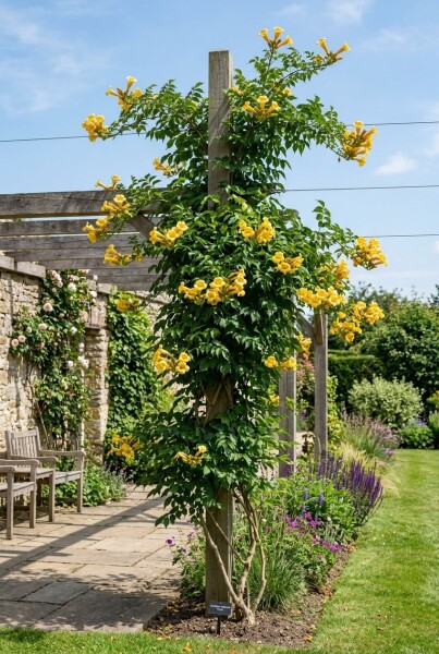 Campsis radicans 'Flava' Tige