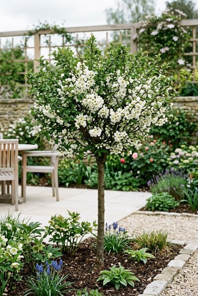 Chaenomeles speciosa 'Nivalis' Tige