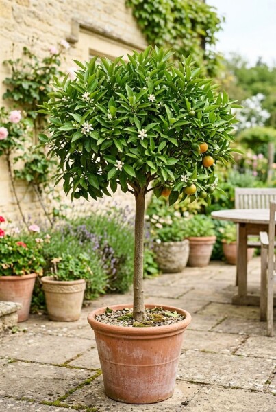 Citrus nobilis sur tige