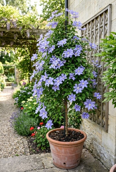 Clematis 'Blekitny Aniol' Tuteur