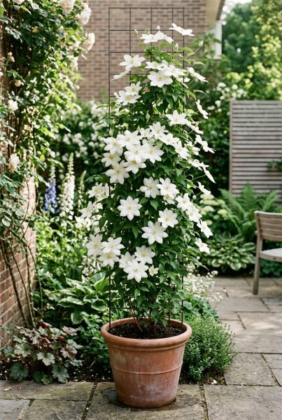 Clematis 'Snow Queen'