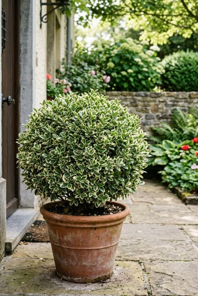 Euonymus japonicus 'Bravo' Boule