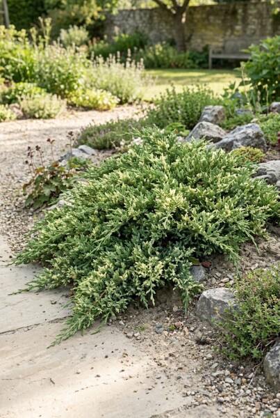 Juniperus chinensis 'Expansa Variegata' Arbuste