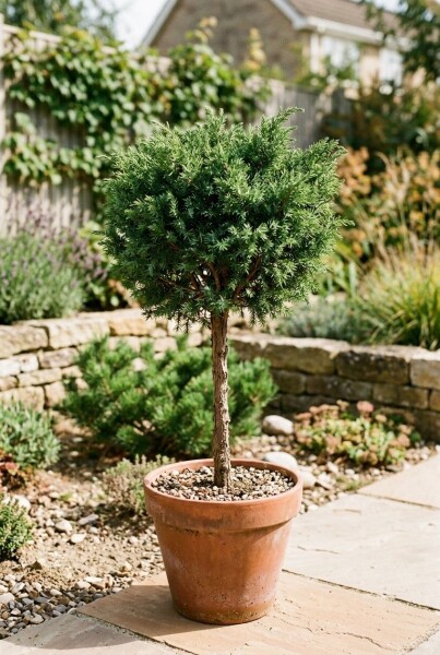 Juniperus communis 'Greenmantle' Sur tige