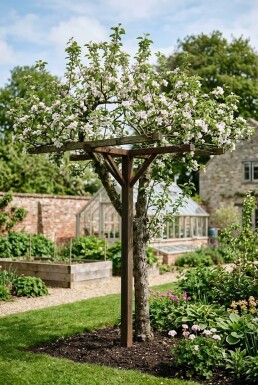 Malus domestica 'Topaz' Support à palisser