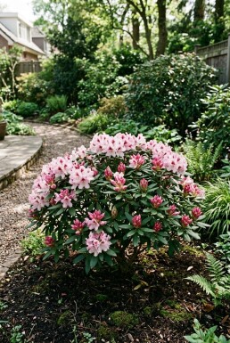Rhododendron yakushimanum 'Tina Heinje' Arbuste