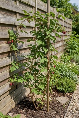 Rubus loganobaccus sur tuteur