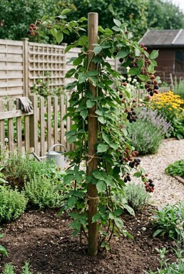 Rubus fruticosus 'Black Satin' Tuteur