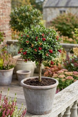 Vaccinium vitis-idaea 'Miss Cherry' sur tige