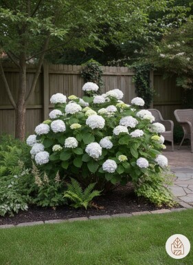 Hydrangea macrophylla 'The Bride' arbuste 30-35 cm