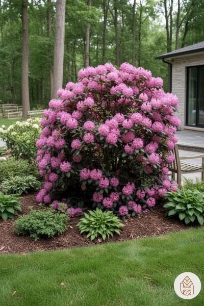 Rhododendron 'Roseum Elegans' arbuste 50-60 cm