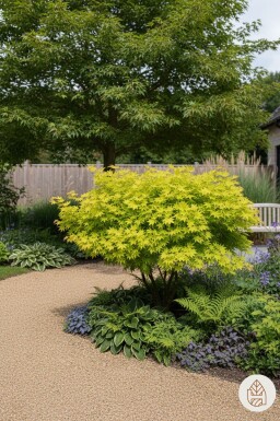Acer shirasawanum 'Jordan' arbuste
