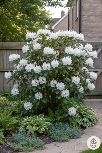 Rhododendron 'Cunningham's White' arbuste 40-50 cm