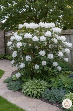 Rhododendron 'Cunningham's White' arbuste 70-90 cm