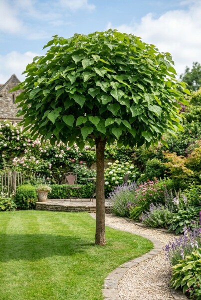 Catalpa bignonioides 'Nana' demi-tige 8/10 150cm tronc