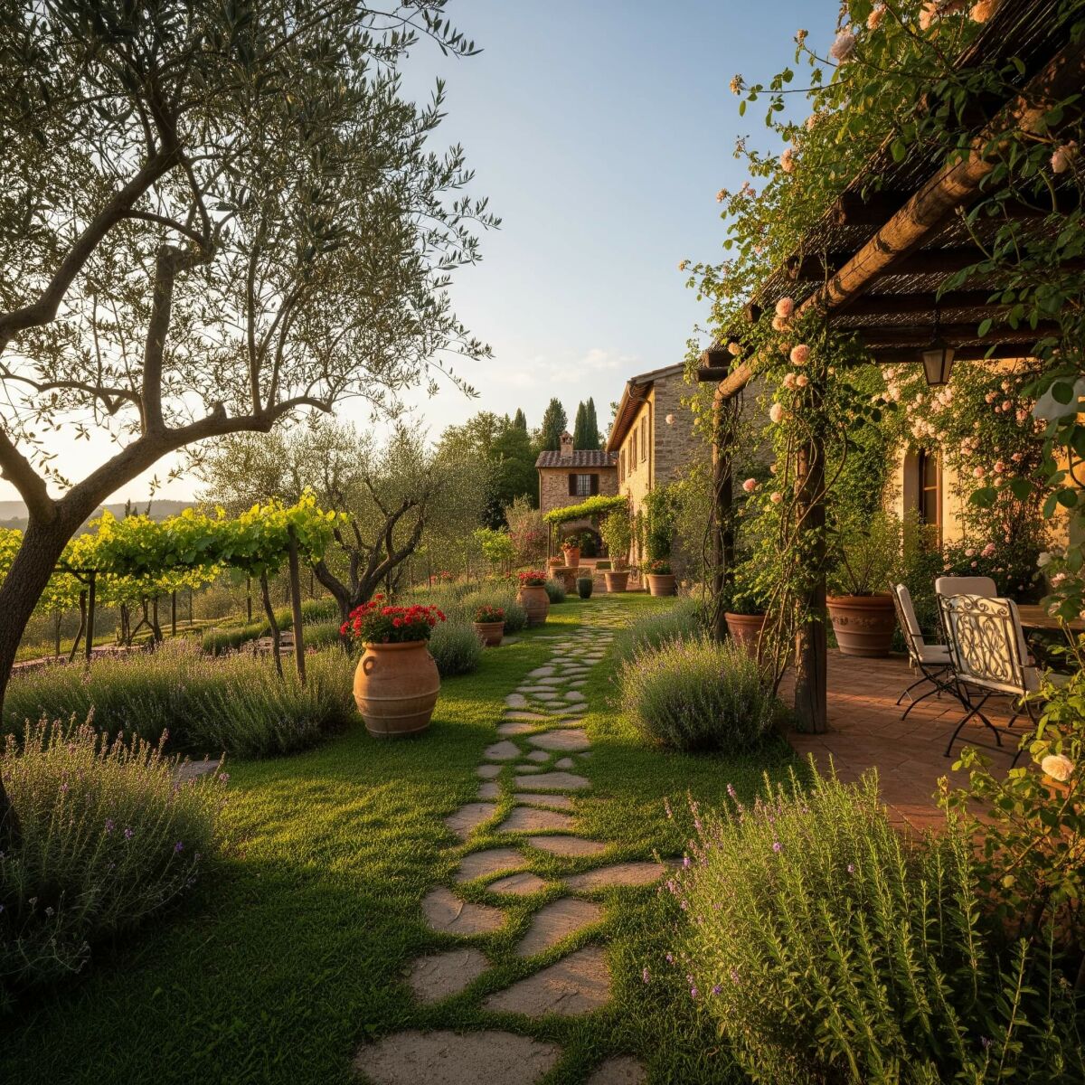 Créez votre propre jardin toscan : Plantes et conseils pour une ambiance méditerranéenne image